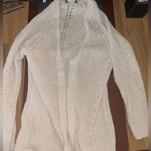 Cream Chenille Cardigan